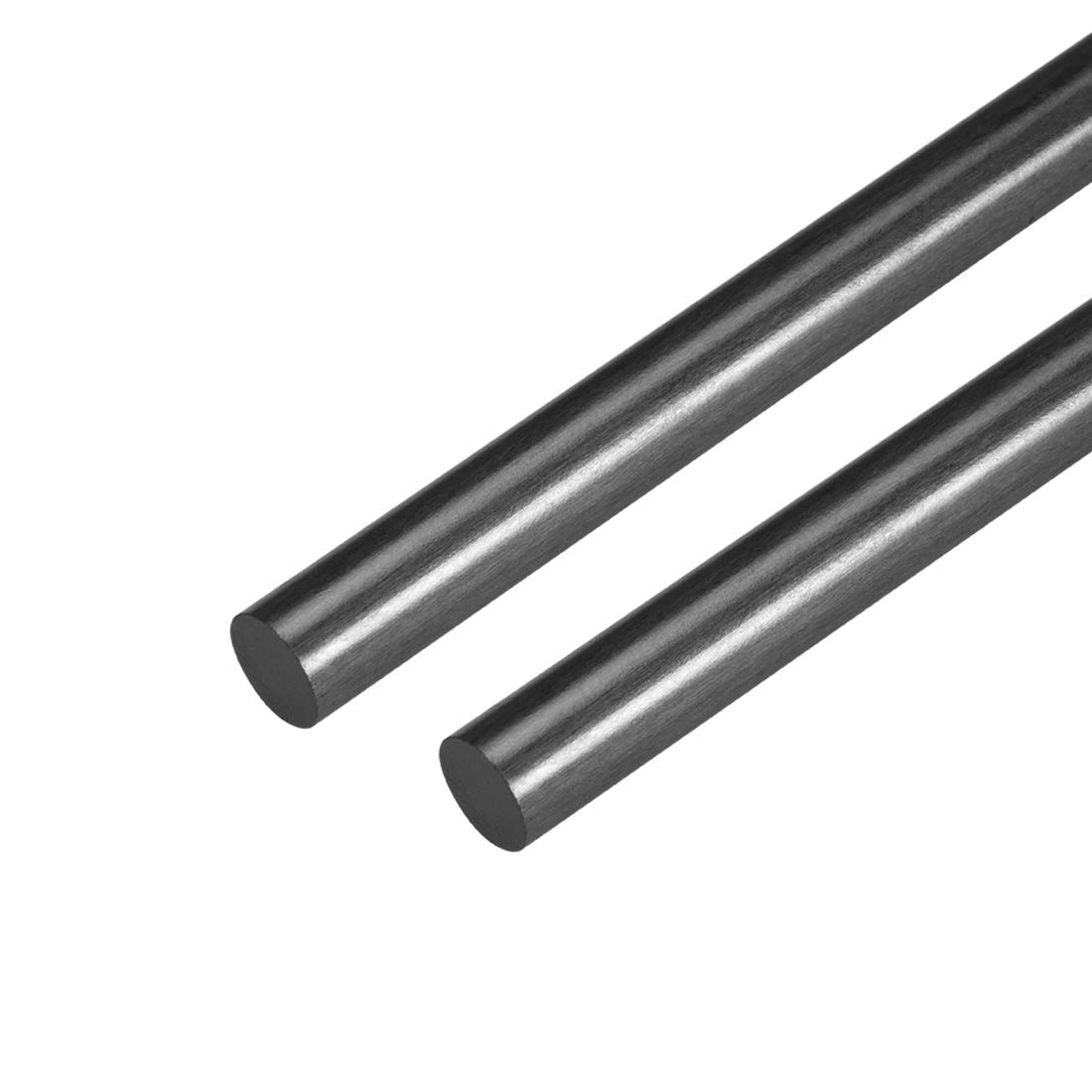 sourcing map Carbon Fiber Rods DIY Subject Support Poles for RC Airplane 8mm Matte Pole 200mm 7.8 Inches, 2pcs