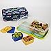 Fit & Fresh Insulated Bento Box Lunch Kit, Navy Hearts