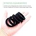 CYWLIFE 12-14MM Large Hair Ties Bands for Women Girls Men for SUPER Thick Curly Heavy Hair, 20 PCS Black, No Crease Seamless Ponytail Holders Scrunchie, No Damage No Slip Soft Hair Elastics