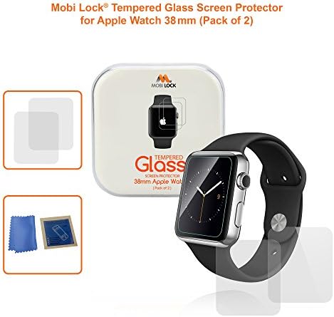 Apple Watch (38 mm) New Even Thinner (0.22mm) Tempered Glass Screen Protector (Pack of 2)