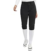 Stelle Womens Softball Pants Knee-High Knickers with Pocket Fastpitch Adult | Belt Loops, Abrasion-resistant, Double Knee Performance, Durable, Practice, Game Day, Elastic Leg Openings