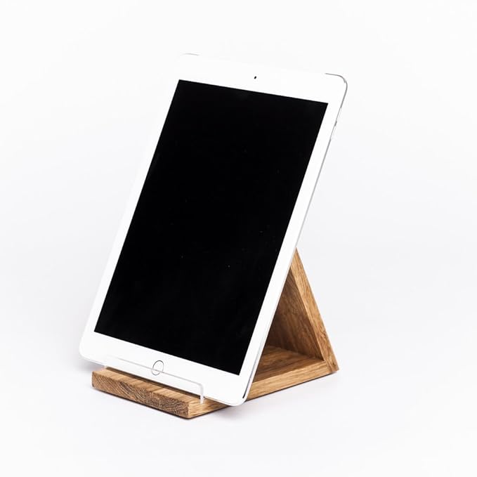 WOODS TabletHalterung aus MassivHolz I hochwertige Qualität