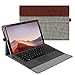 Fintie Case for Microsoft Surface Pro 7 Plus, Surface Pro 7/6/5/4/3 12.3 Inch Tablet - Multiple Angle Viewing Portfolio Business Cover, Compatible w/Type Cover Keyboard, Denim Grey