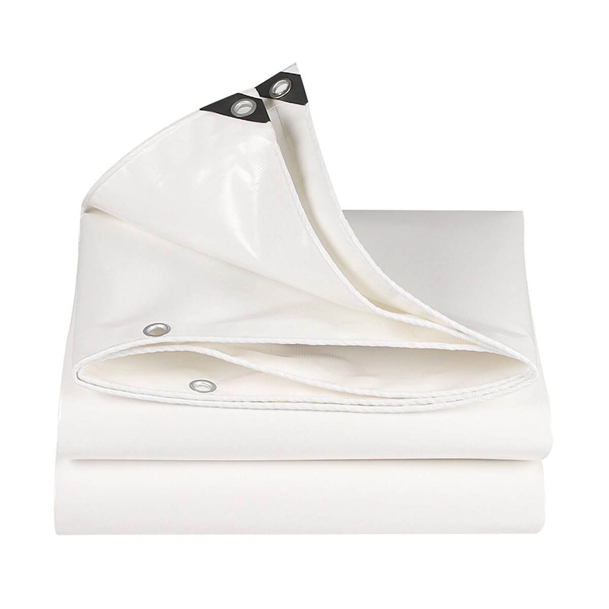 Photo 1 of   cover****JNTKE PVC TaHeavy Duty Tarpaulin Cover, Waterproof, UV Resistant, Multi-Purpose Tarp for Canopy Tent, Roof, Camping Car Boat Cover Sun Coated Shade White