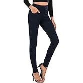 neezeelee Dress Pants for Women Comfort Stretch Slim Fit Leg Skinny High Waist Pull on Pants with Pockets for Work