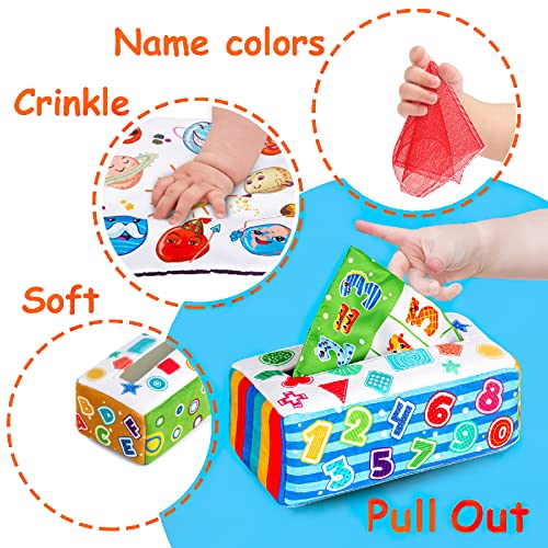 Tummy Time Toys Soofam Montessori Toys For Babies 0-6 Months,Bus