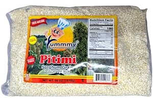 Yummmy Sorghum Millet Pitimi, 24 oz, Milled Coarse Grain, Kosher Certified, Gluten Free
