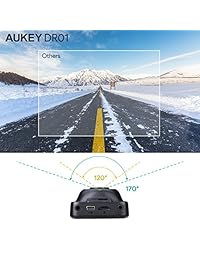 Cámara Aukey, tablero de mandos cámara grabadora con Full HD 1080p, 170 ° lente gran angular, LCD de 2 pulgadas y visión nocturna