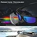 TOREGE Polarized Sports Sunglasses for Cycling Running Fishing Golf TR90 Unbreakable Frame TR011 (Black&Blue)