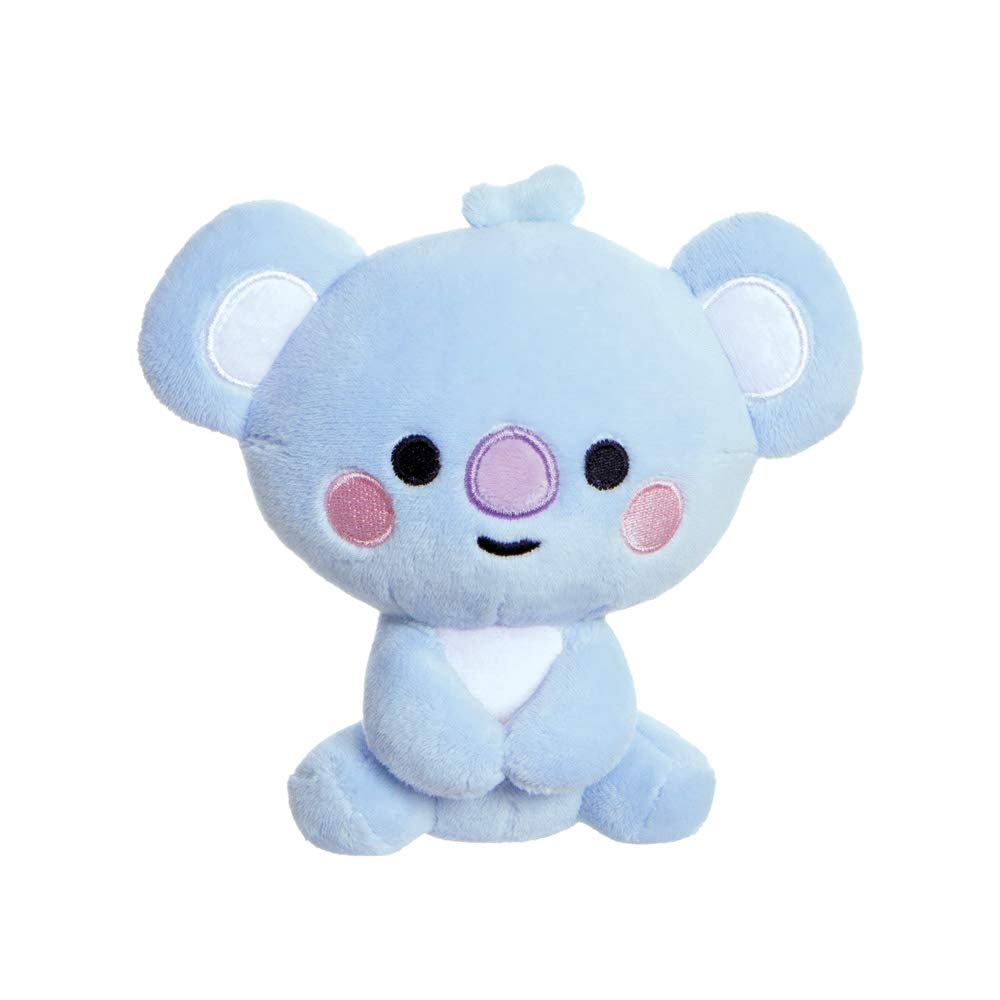 AURORA, 61378, BT21 Merchandise, Baby Koya Sitting Doll 5 Inches, Soft Toy, Blue