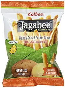 Image of Calbee Jagabee Lightly Salted Potato Sticks, 1.4 Ounce (Pack of 8)