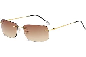 Blue Light Blocking Glasses Bifocal with Amber Lens Reading Sunglasses for Men & Women, Lightweight Metal Frame Glasses