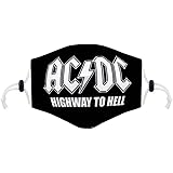 Hlrod Washable Acdc Face Mask Breathable Mouth Mask Cover For Kids Amazon Ca Home Kitchen