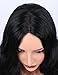 K’ryssma Synthetic Wigs - High Quality Shoulder Length Wavy #1B Natural Black Wig for Women Middle Part