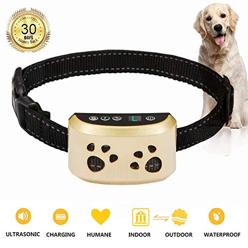 BeiBeiDan Dog Bark Collar-7 Adjustable Sensitivity and Intensity Levels-Dual Anti-Barking Modes-Rechargeable-Rainproof-No Barking Control Dog Shock Collar for Small Medium Large Dogs