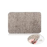 Eanpet 18"x 28" Indoor Doormat for Home Non Slip Super-Absorbent Door Mat Absorbs Dirt Carpet for Front Door Entryway Doormat Machine Washable Brown Fiber