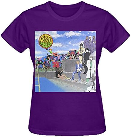 Around the World in a Day Prince Personal Women's O-Neck T Shirts Purple