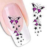 Nail Art Water Butterfly Water Nail Art Decal / Tattoo / Sticker