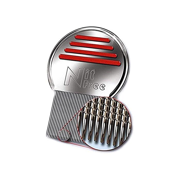 Nit Free Terminator Lice Comb, Professional Stainless Steel Louse and Nit Comb for Head Lice Treatment, Removes Nits…