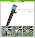 Lxcom Lighting Irrigation Drippers Drip Emitters Micro Spray Adjustable 360 Degree Full Circle Pattern Water Flow Irrigation Drippers Micro Bubbler Sprinkler Drip System Parts Drip Irrigation, 50 Pack