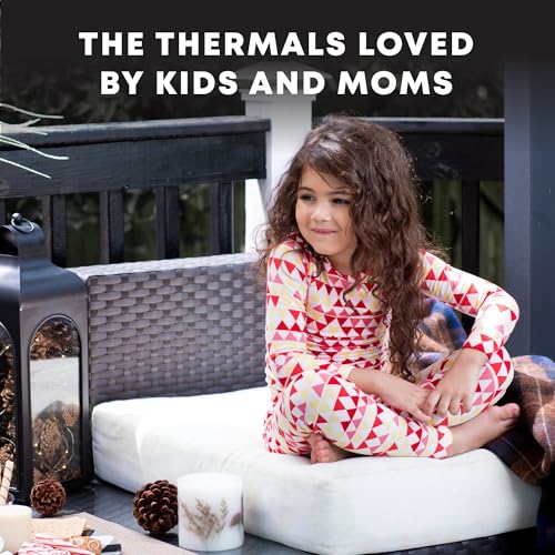 ROCKY Thermal Underwear Kids Girls Thermal Underwear Set Long Johns Kid Thermals Kid Base Layer Kids Thermals Top Bottom Set