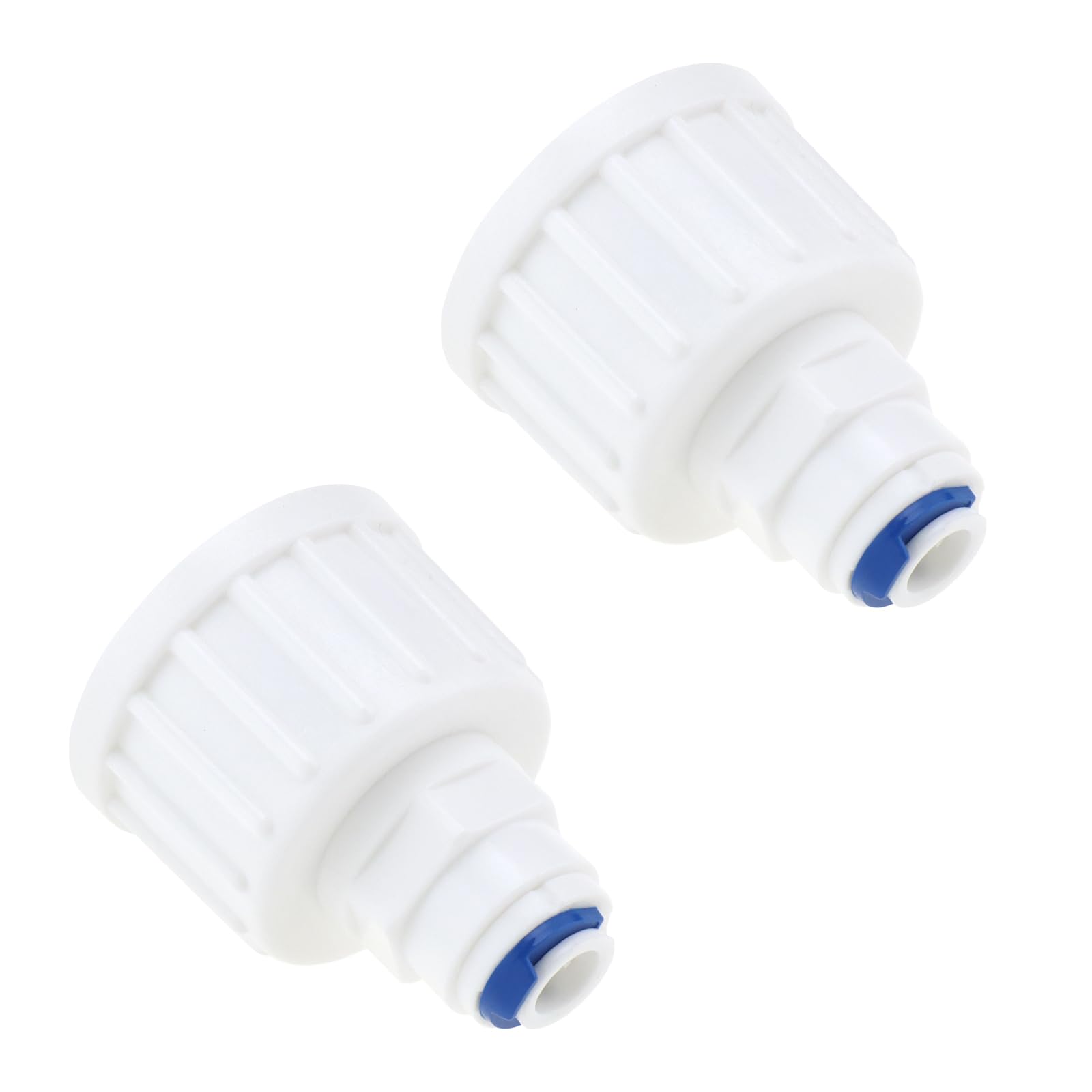 ECSiNG 2pcs 3/4inch BSP Female Thread to 1/4inch Tap Connector Pushfit Connector RO Straight Quick Connector for Garden Hose Reverse Osmosis RO Water System