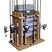 Rush Creek Creations 14 Fishing Rod Rack with 4 Utility Box Storage Capacity & Dual Rod Clips - Features a Sleek Design & Wire Racking System primary