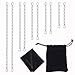 Sunmns Stainless Steel Necklace Bracelet Extender Chain Set, 10 Pieces, Silvery