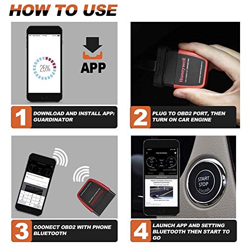 AUTDER Honeywell Professional OBD Bluetooth Scanner Diagnostic Scan Tool OBD2 Code Reader with Tire Pressure (TP) Monitor, Car Health Monitor for iOS & Android Devices