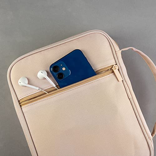 DiverseBee Bible Cover with Handles, Zippered Bible Carrying Case for