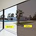 WPCTEV Reflective Window Film Mirror One Way Daytime Privacy Anti UV Static Cling Window Film Removable Decorative Screen Stickers Brown & Silver 6 Mil 23.6 Inch x 6.5 Feet