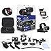 ASX ActionPro-X w/ Waterproof Wrist Remote - Full 1080p HD Wifi Sports Cam - Carrying Case - 2 inch Screen - Head Strap - 20 Accessories Included