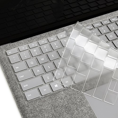 TOP CASE - Ultra Thin Invisible Keyboard Protector Cover Compatible with Microsoft Surface Laptop (2017 Released) & Surface Book & Surface Book 2, Soft-Touch & Precision Fit Keyboard
