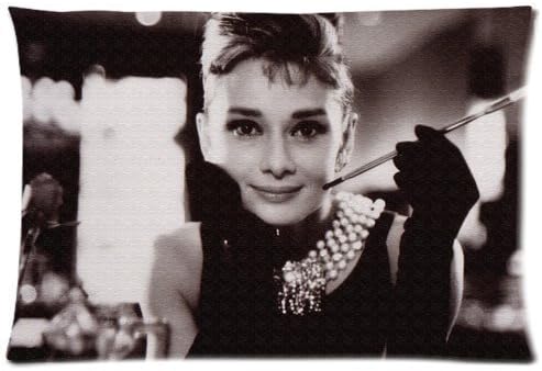 Beautiful Girl Pattern Design Custom Audrey Hepburn Pillowcase Standard 20x30 (Two Sides) Pillow Cover Number-4