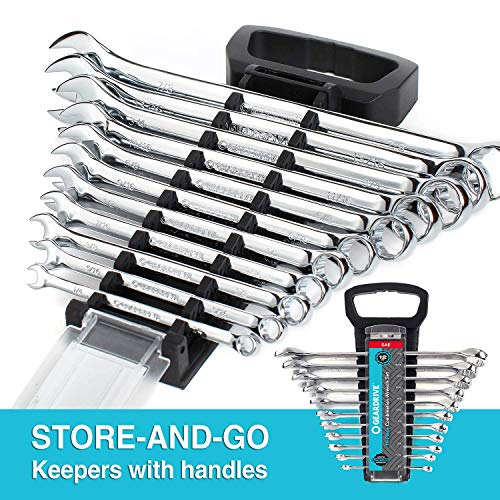GEARDRIVE 22-piece Combination Wrench Set, Inch/Metric, with Plastic Tray - Thumbnail 4