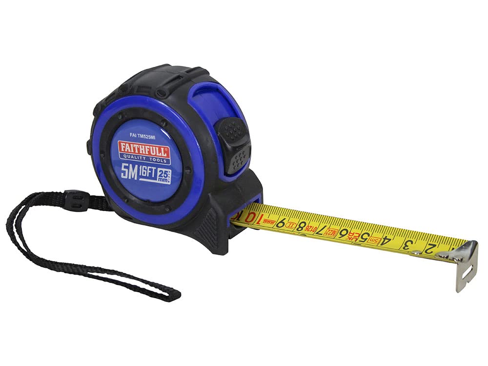 Faithfull FAITM525MI Trade Tape Measure – 5M/16ft