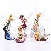 DAMEING 6PCS Miniature Flower Fairy Girls Tinkerbell Fairies Cake Toppers Garden Landscaping Flowers Ornaments Cupcake Topper Figurine Decoration for Kids Birthdays