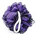 Modern Skin Labs  Loofah Shower Pouf Pack with 4 Mesh Sponge Scrubbers and Hanging Hooks