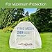 EVEN NATURALS Luxury Pop Up Mosquito Net Tent, Large: for Twin to King Size Bed, Extra Fine Holes, Canopy with Lace, Folding Design with Bottom, 2 Entries, Easy to Install, Storage Bag, No Chemicals