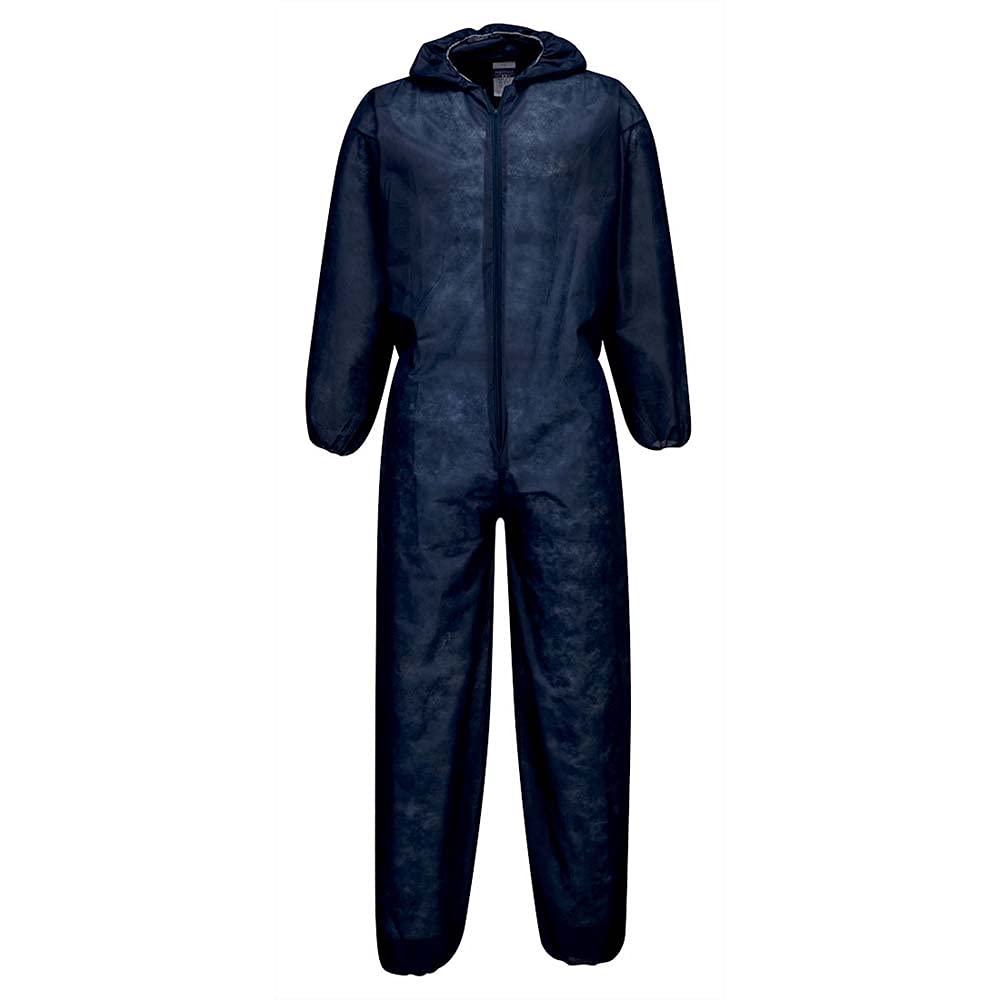 Portwest ST11 Disposable Coverall PP 40g Navy, Medium, Pack of 120