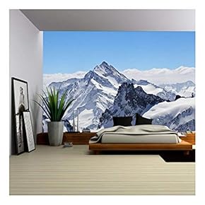 Winter Landscape in The Matterhorn - Removable Wall Mural | Self-Adhesive Large Wallpaper - 66x96 inches