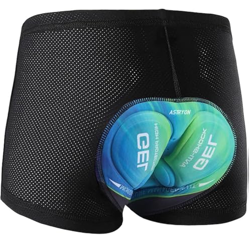 ASTRYON Men's Cycling Shorts 5D Padded Gel Lined Mountain Bike MTB Breathable Quick Dry Shockproof