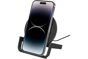 Belkin BoostCharge 10W Fast Wireless Charging Stand, Includes QuickCharge 3.0 Wall Charger and Cable, Case Compatible for iPh