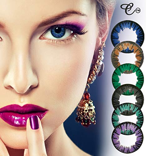 Women Multicolor Cute Charm and Attractive Eye Accessories Cosmetic Makeup Eye Shadow - ColourMax Honey with Contact Lens Case By Dress You Up TM