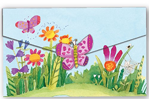 eeBoo Fairies of The Field Fold-to-Mail Stationary Set for Kids