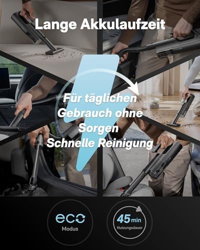 BlowVac™ Handstaubsauger Akku, 23000Pa Starke Leistung, 3 Saugstufen