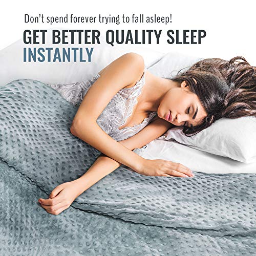 Weighted Blanket Queen Size with Removable Duvet Cover Queen Size 15lbs