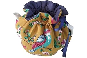 BAOZOON Tea Pot Cosy Cotton Vintage Printed Tea Cozy for Teapots Dust Cover Insulated Kettle Cover Breakfast Warmer for Home Kitchen Decorative Accessories