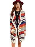 Floerns Women's Long Sleeves Open Front Sweater Coat Cardigan