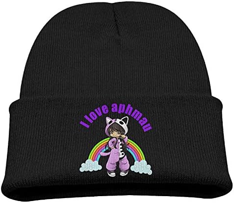 Boys I Love Aphmau Gaming 85% Cotton Beanie Cap Black